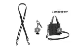 [Acrylic Leather Chain]Crossbody Adjustable 109-124cm*Includes Floral Pendant