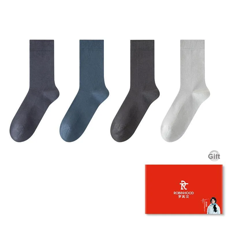 ROBINHOOD Mid Calf Socks Men's Box 4 Pack-3