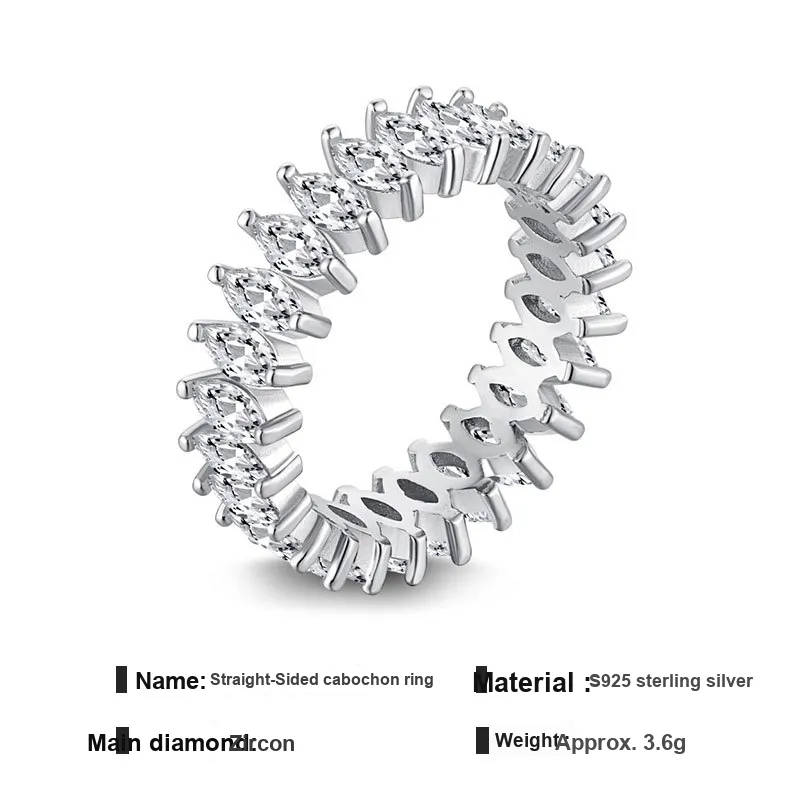 WUMZK 925 Sterling Silver Rings Unisex-4