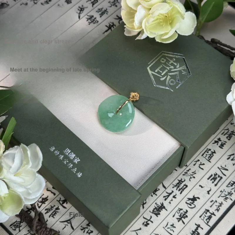 SIYIJIA Glutinous Jade Jadeite Pendants Unisex-3