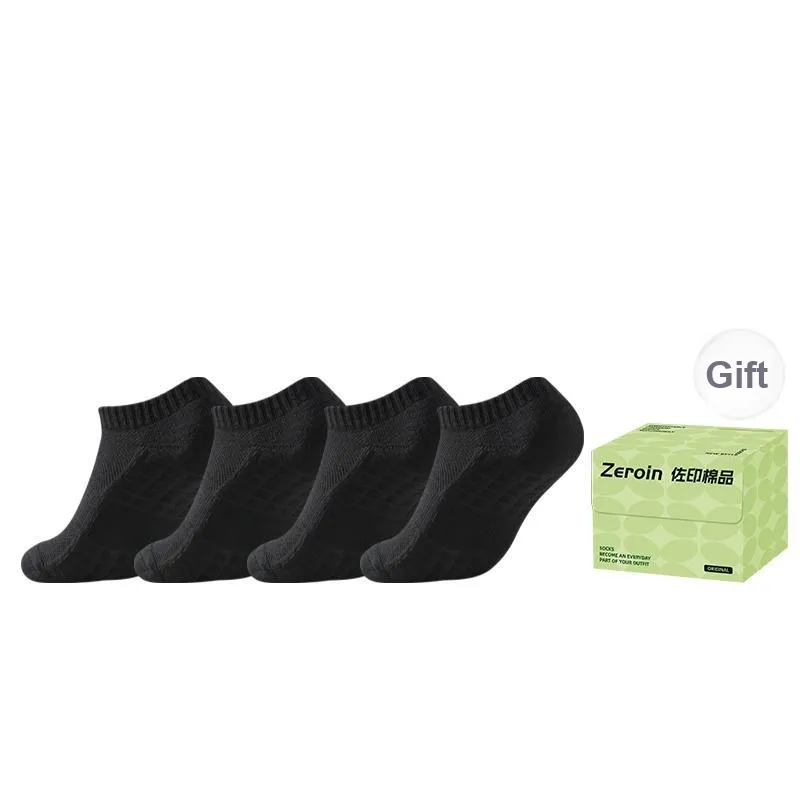 ZEROIN No Show Socks Unisex Box 4 Pack-0