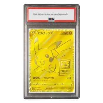 POKEMON 25th Anniversary Gold Commemorative Box, Pikachu V S8a G 001 PSA Japan Version Graded Cards 1