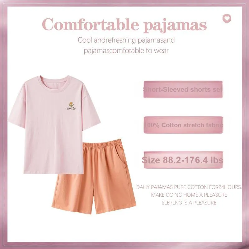 GOSO Pajama Set Women's Bean Pink-1