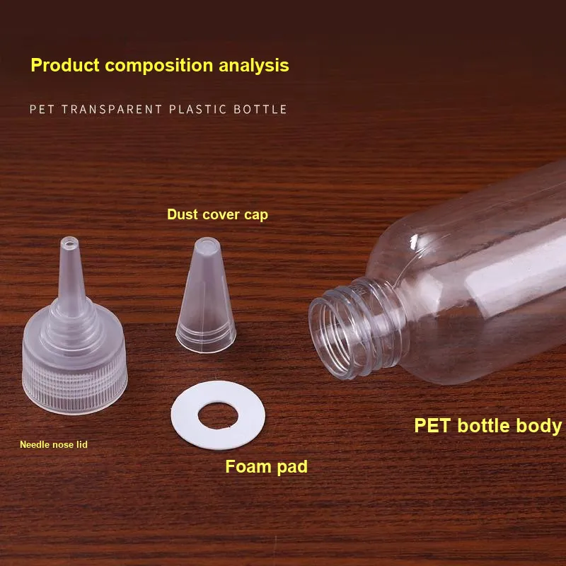 ZHENZI Narrow Mouth Bottle Small Empty Bottle Plastic Bottle Lotion Transparent Travel Bottles Makeup Tool-5