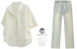 Beige Apricot+Yellow Mud[Includes White T-Shirt]