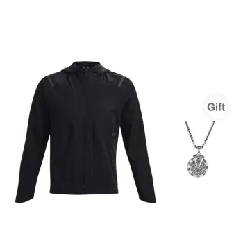 Under Armour UA Sun Protection Series Jackets Coats Men's Black Comes With Necklace