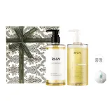 오일 컨트롤 샴푸 + 니아신아마이드 샤워 젤 + 모리 스타일 선물 포장 (샤워 스펀지 포함)