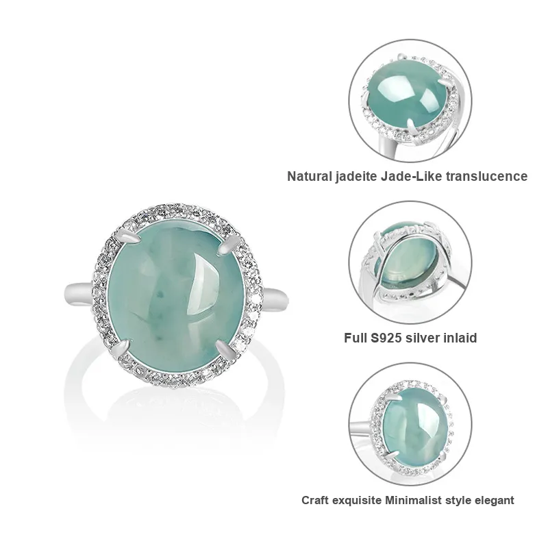 LIANGYUXI Glutinous Jade Jadeite Rings Women's-2