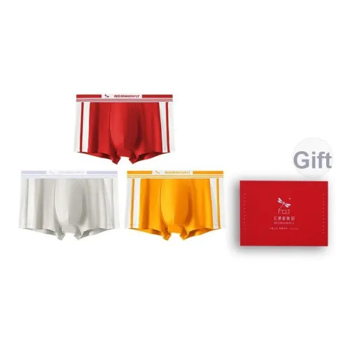 RED DRAGONFLY Хлопок Трусы Мужские 3 Пачки Подарочный Набор Коробка