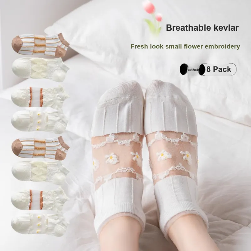 Caramella Ankle Socks Women's 4 Pack Mixed Color-2