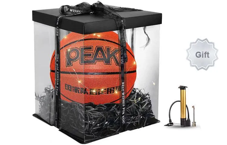 PEAK PU Basketball Red Brown Size 5 Training