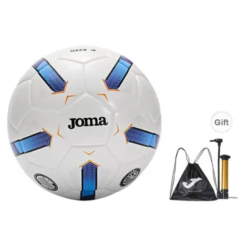 Joma Training Series Size 4 Soccer Synthetic Leather Machine Stitched Soccer Ball Unisex White Blue