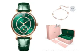 LOBINNI L Automatic Mechanical Movement Watch Women's Watch Green Dial