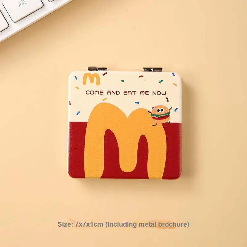 Future Maple Cartoon Double Sided Mirror, McDonald's Small Mirror-8