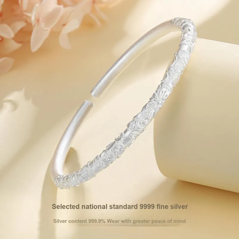 WINY S999 Sterling Silver Bracelets Women's Bestie/Couple Love Birthday Anniversary Love Confession Gift-2