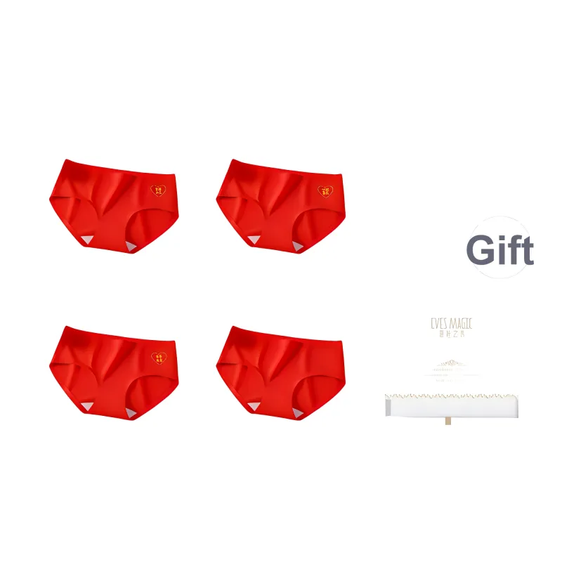 XIA.WA.ZHI.XIU Underpants Women's Shopping Bag 4 Pack-8