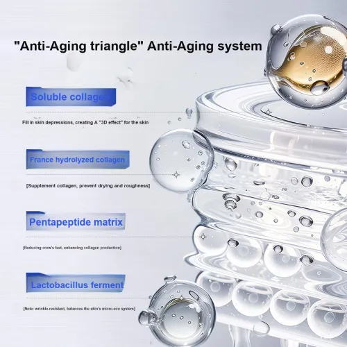 L'QUALYN Пептид Коллаген Dewy Фильм Лифтинг Устойчивость к морщинам Сокращение морщин Питание и Увлажнение