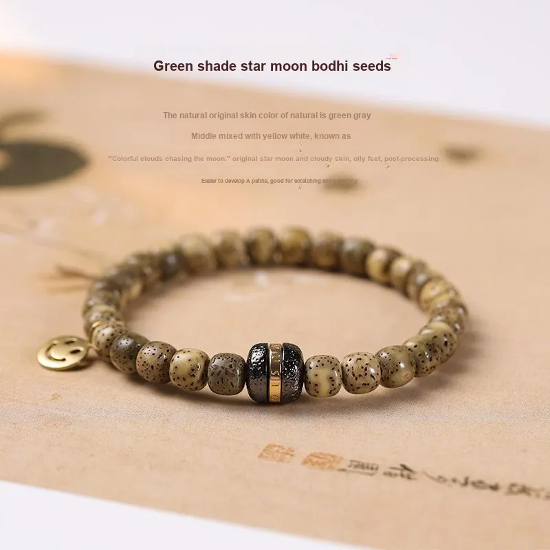 HANCANG Star Moon Bodhi Seeds Bracelets Unisex-2