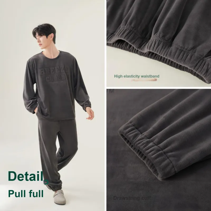 Aannsfam Pajama Set Men's Whale Gray-4