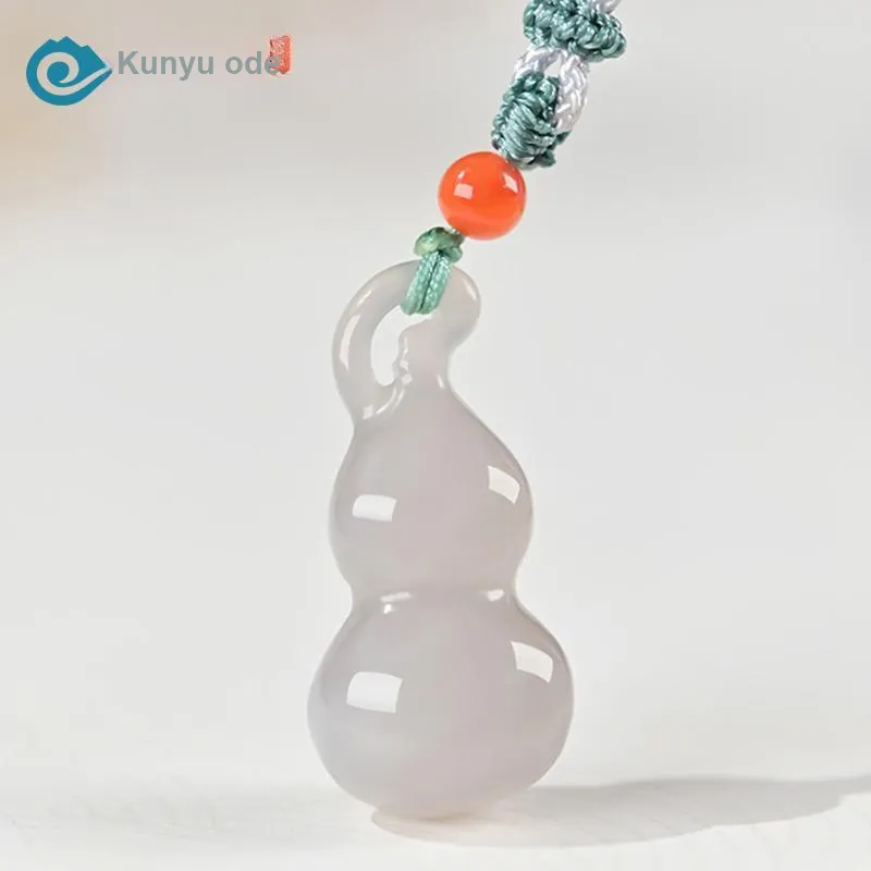 KUNYUYAO Hetian Jade Pendants White Jade Unisex-11