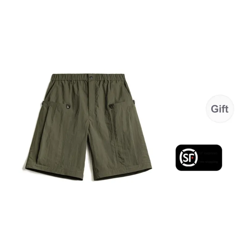 MADEN Cargo Shorts Men Army Green-0