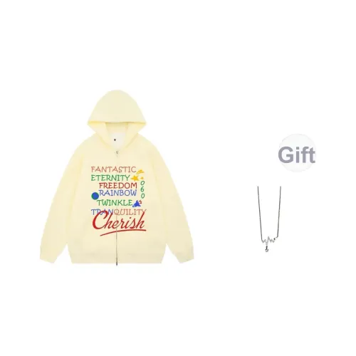 Giyu Бежевый Желтый В комплекте с ожерельем Женские Свитшоты