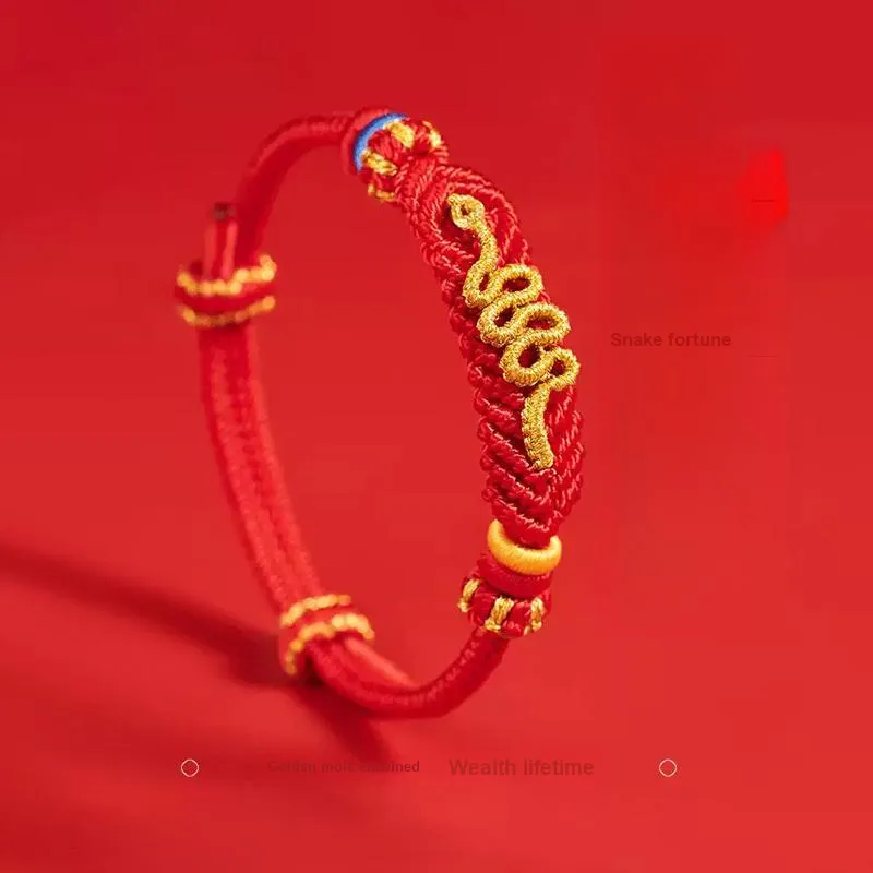 CHOW KING SANG Hand Woven Cord Bracelets Unisex-1