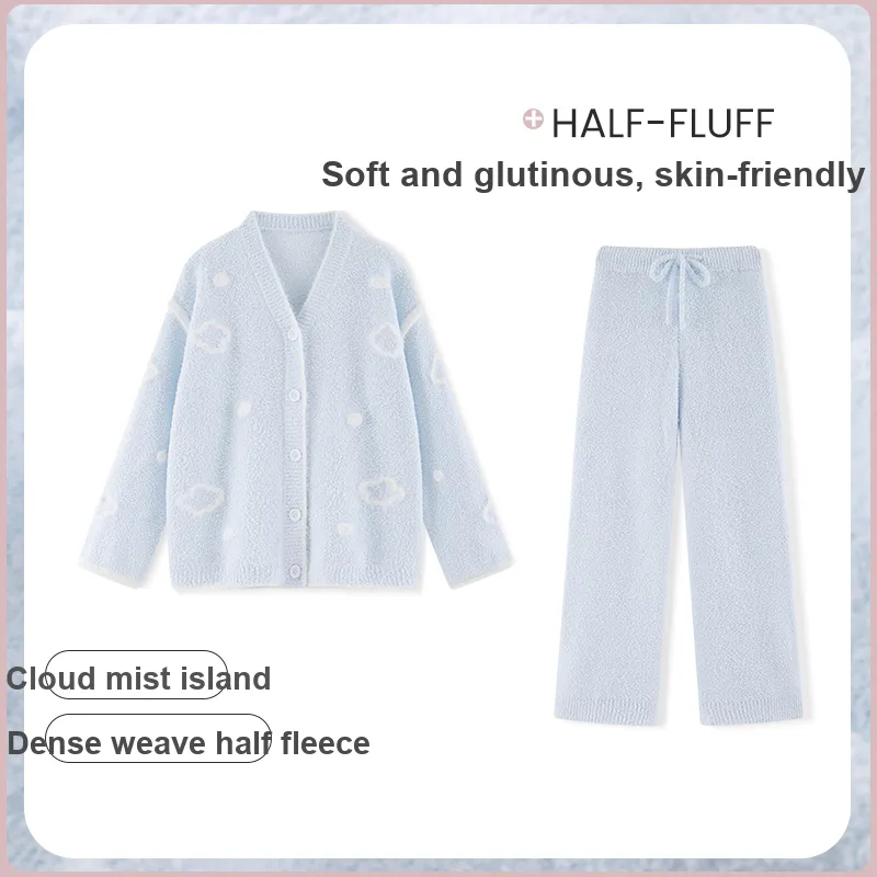 Beast's Secret Pajama Set Women's Blue-3