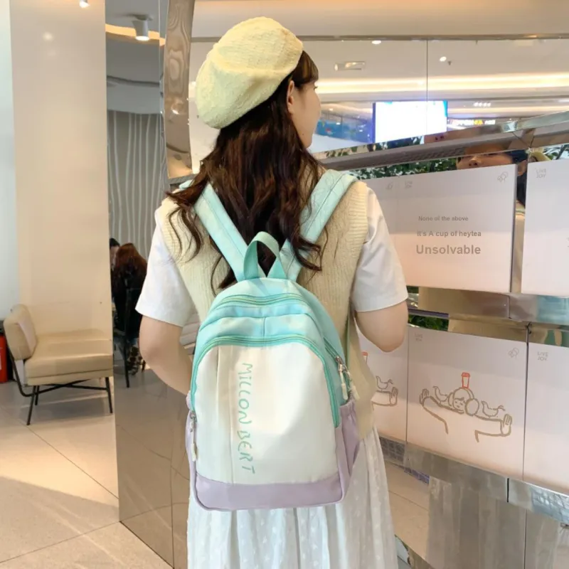 GEERDUN Nylon Backpack Women's Multicolor-3