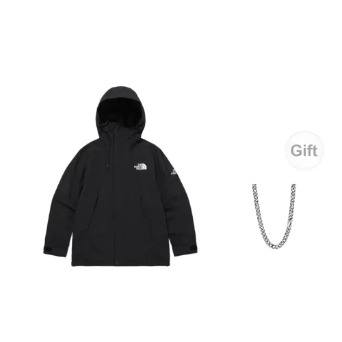 THE NORTH FACE Windbreaker Jackets Unisex Black+Free Necklaces