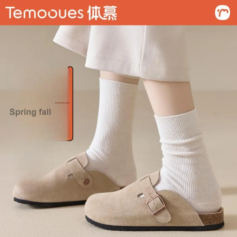 Temooues Mid-Calf Socks Women's Combo Set-13