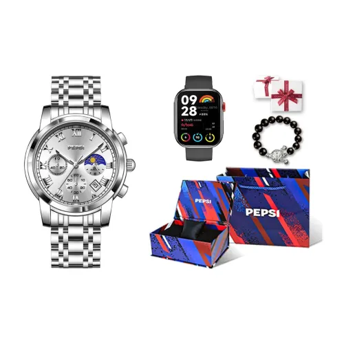 Pepsi Кварцевый механизм Мужские часы 41mm*41mm*12mm Черный