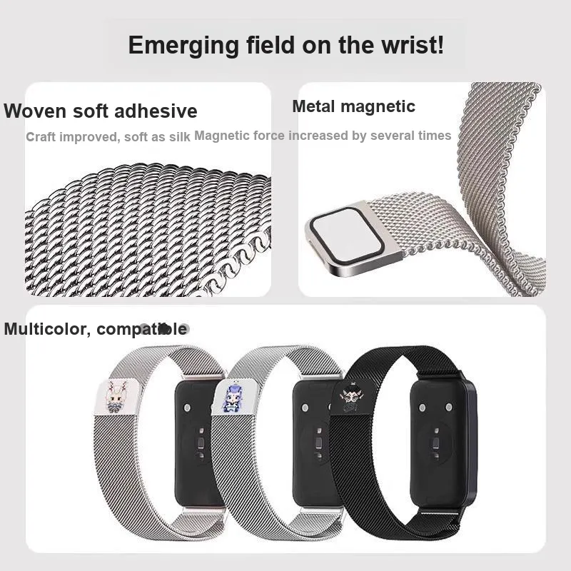 Fly Watch Bands Huawei Compatibility 130 145mm Metal Unisex-5
