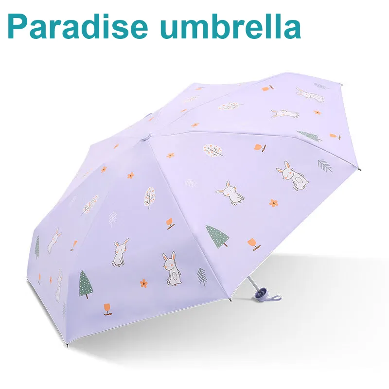 Heavenly Umbrella Ultraviolet Sun And Rain Dual Use Umbrella Vinyl Foldable Portable Sun Umbrella For Unisex-9