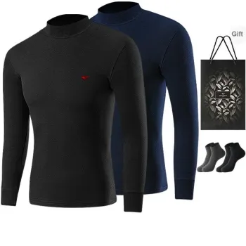 SEPTWOLVES Thermal Tops Men's 2 Pack+Shopping Bag
