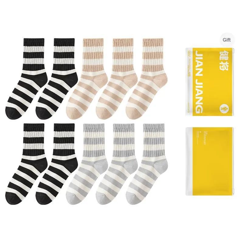 Master Mid Calf Socks Women's Shopping Bag Combo Set-18