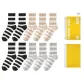 [10 Pack]4 Black+3 Apricot+3 Light Gray