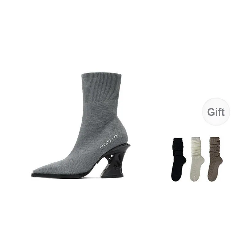 DAPHNE LAB Ankle Boots 8.5cm Women's-6