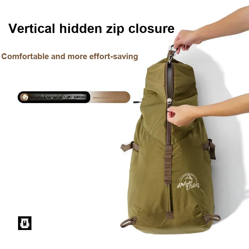MOBI GARDEN Polyamide Lightweight Mountaineering Bag 28 L Regular Unisex Olive Oil Green/Black Cyan-3