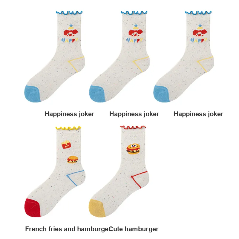 H YXIANG Mid Calf Socks Women's Combo Set-17