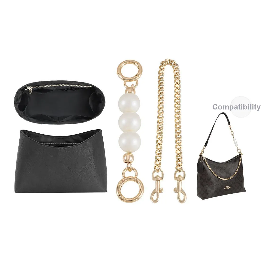 Lan Bao Fan Металл Сплав Сумка Аксессуар Подкладка Женские Золотой Тон