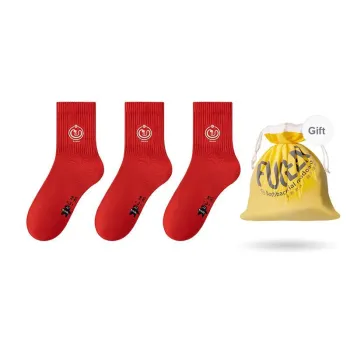FUGEER Mid Calf Socks Women's 3 Pack
