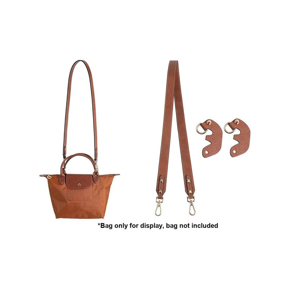 Luxury Care Artisan Workshop Cow Leather Bag Strap Women's Brown
