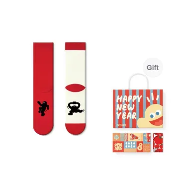 JKN Mid Calf Socks Unisex 4 Pack Gift Box Set