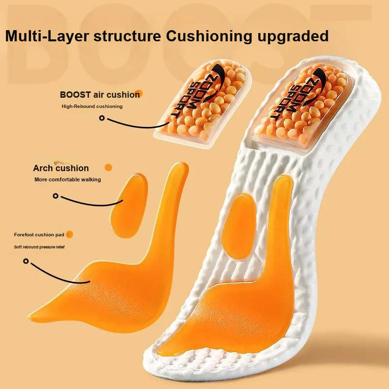 Footprint Tribe Antibacterial Mesh+PU+ETPU+Gel Insoles Kids'-1