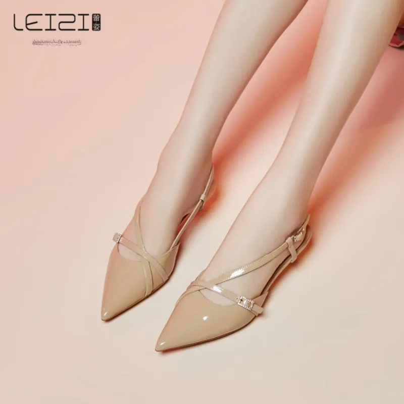 Lazi Slim Heel High Heels 4cm Women's-9