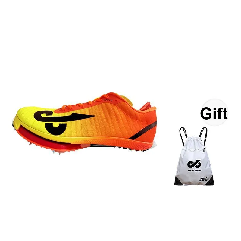 LOOP BURN Cushioning Anti-Slip And Wear-Resistant Breathable Coverage Low-Top Running Shoes Unisex Orange