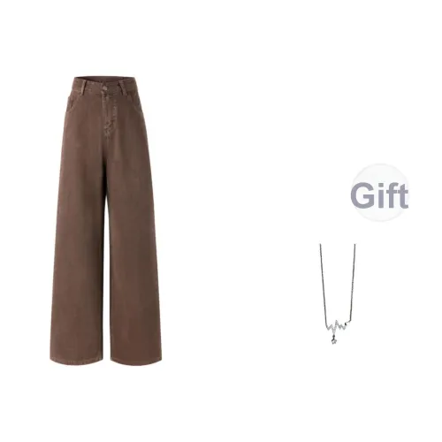 SONDR Коричневый, С ожерельем, Женские, Джинсы