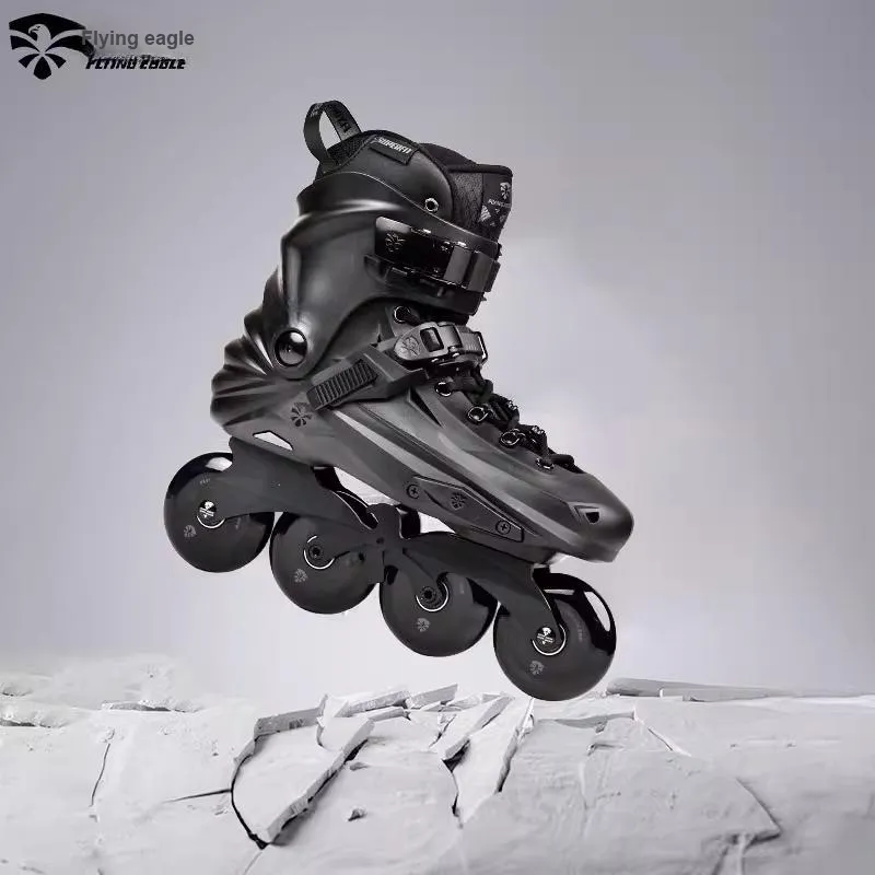 FLYING EAGLE Inline Skates Casual Street Commuting Unisex 36 46 Meteorite Black, Elegant White-3
