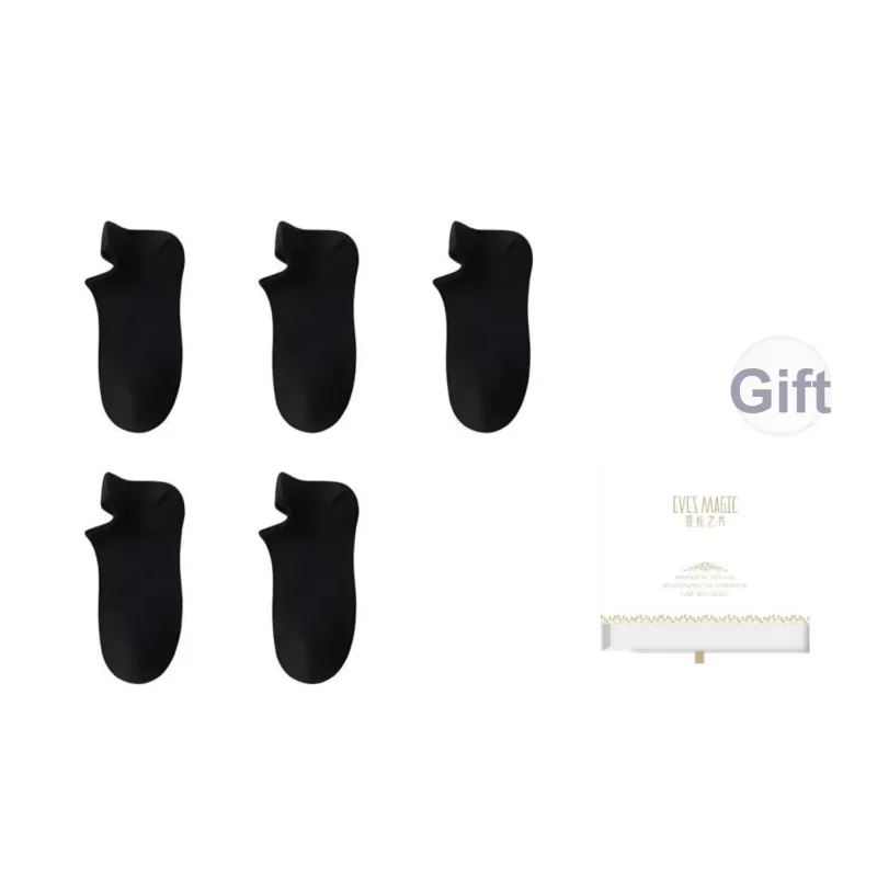 XIA.WA.ZHI.XIU Ankle Socks Women's Shopping Bag 5 Pack-9